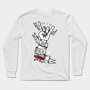 I Love Rock Long Sleeve T-Shirt